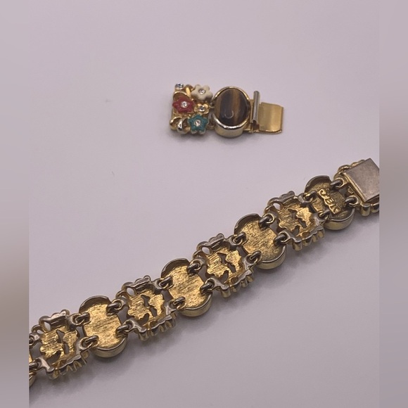 โจ Gorgeous Vintage JBK cameo and precious stones bracelet - Picture 12 of 17